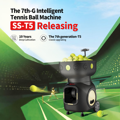 SIBOASI T5 APP コントロール ミニ 射撃 テニス 機械 ボール 訓練