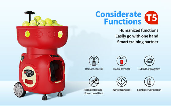 SIBOASI T5 APP コントロール ミニ 射撃 テニス 機械 ボール 訓練